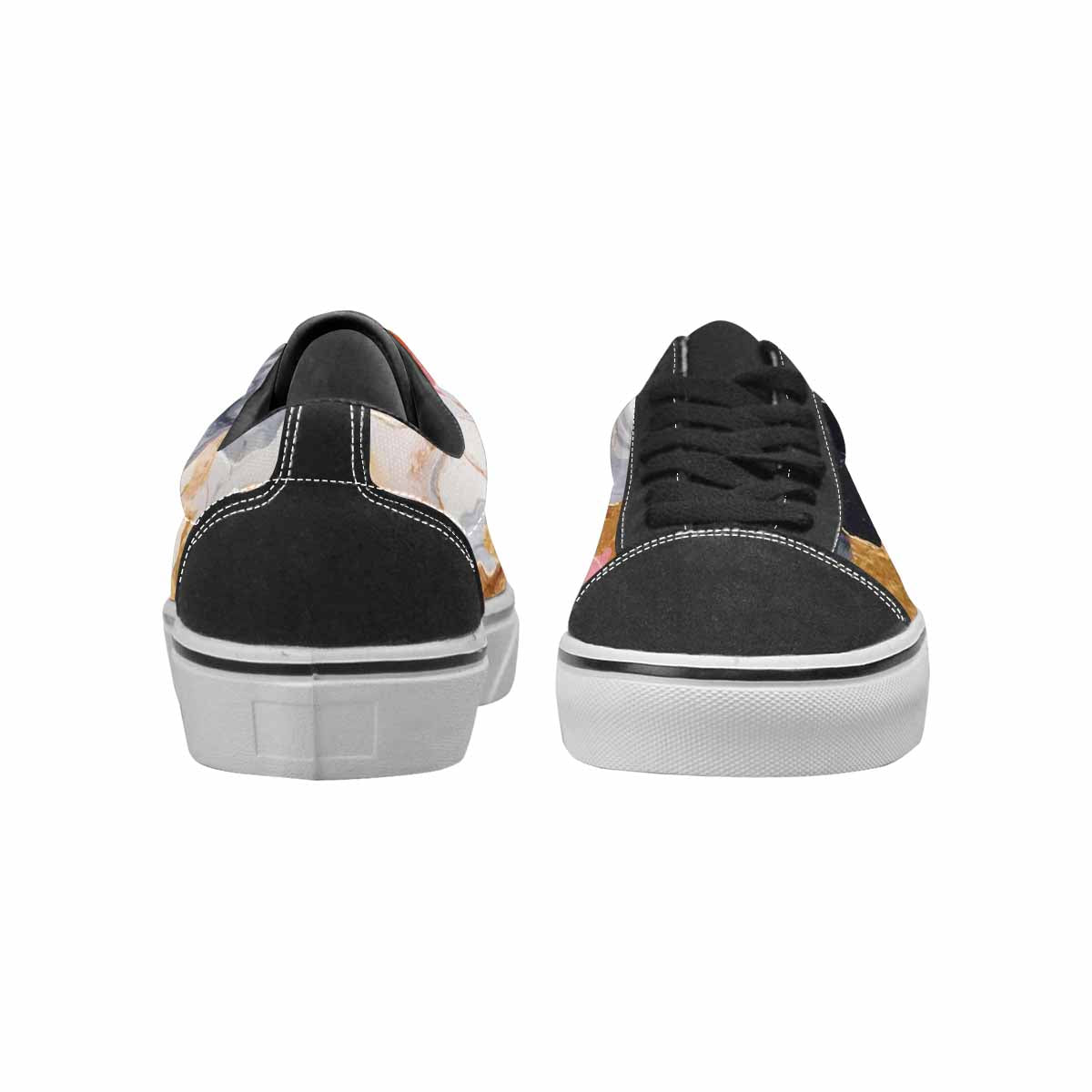 WOMEN'S Marble Vein Lace-Up Canvas Dreamcore Custom Shoes