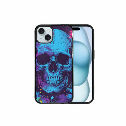 iPhone 15 Plus Case — Skulls Splatter Comic Custom, Personalized Phone Case