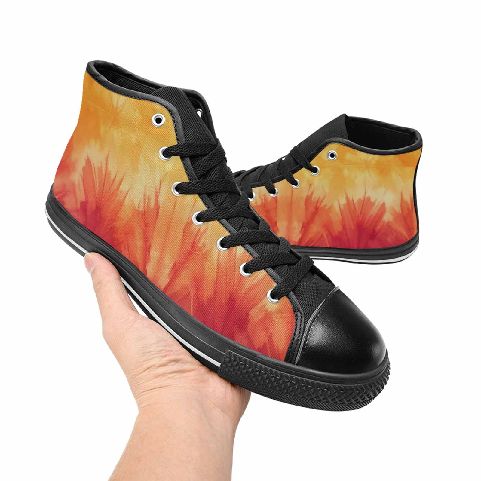 MEN'S Ombre Tie Dye Sunset High Top Canvas Aesthetic Sneakers