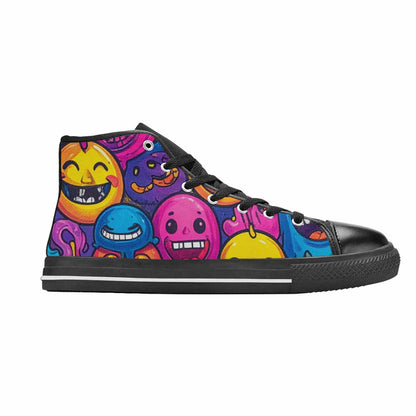 WOMEN'S Funny Looking Cartoon High Top Canvas Y2K Custom Sneakers