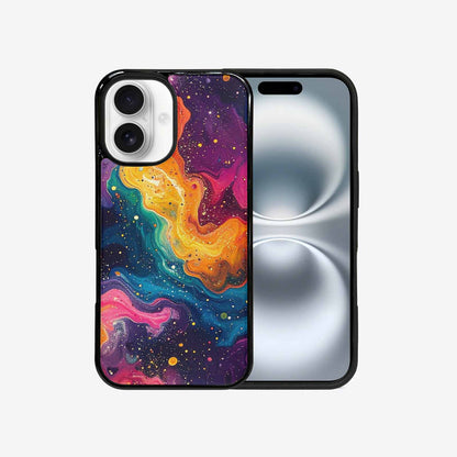 iPhone 16 Case — Galaxy Art Colorful Cosmic Dust Small, Custom Phone Case