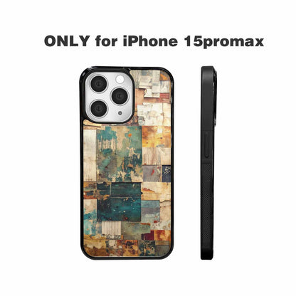 iPhone 15 Pro Max Case — Distressed Grunge Texture Pattern Hundreds Of, Personalized Phone Case