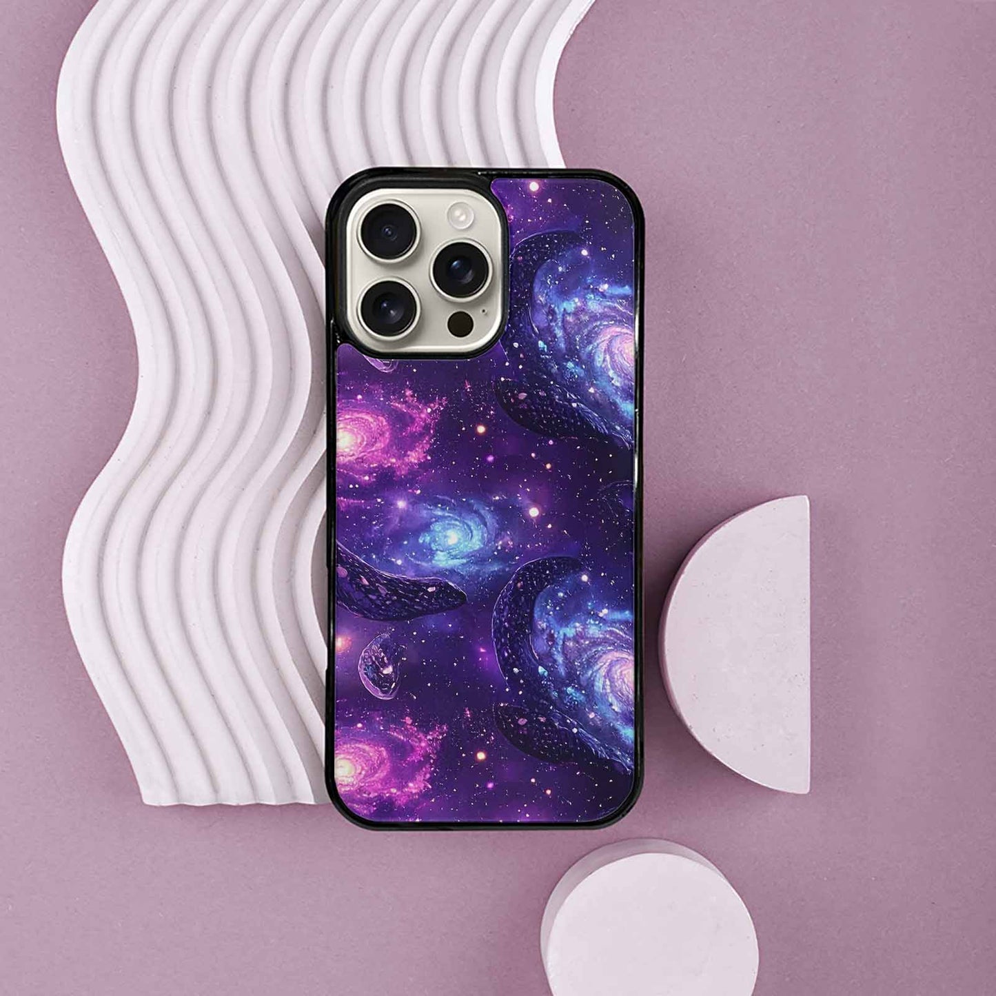 iPhone 16 Pro Max Case — Galaxy Snake Print Custom, Custom Printed Phone Case