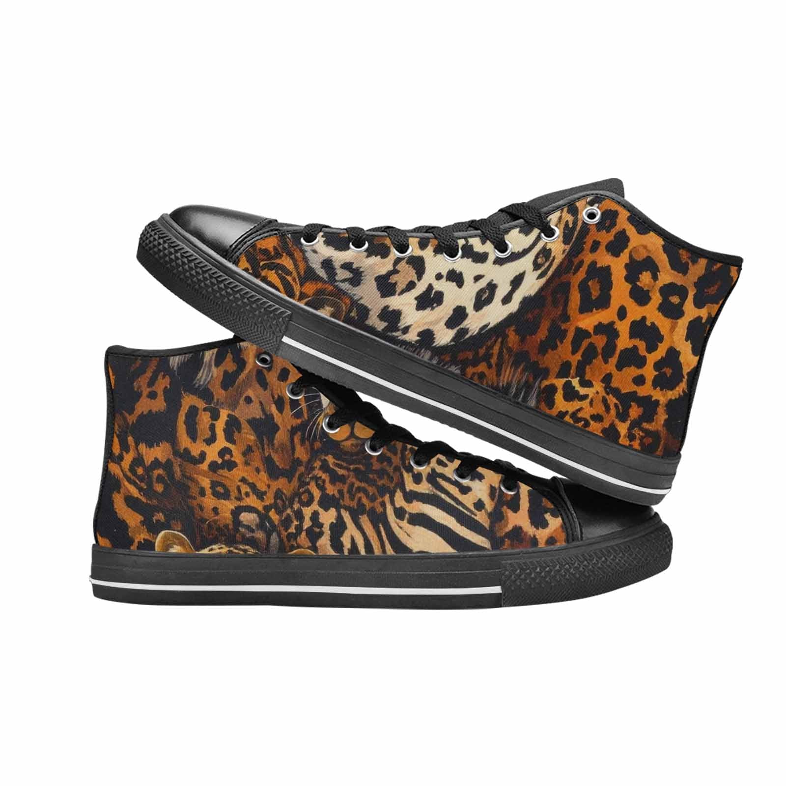 MEN'S Animal Print High Top Canvas Neon Fantasy Sneakers