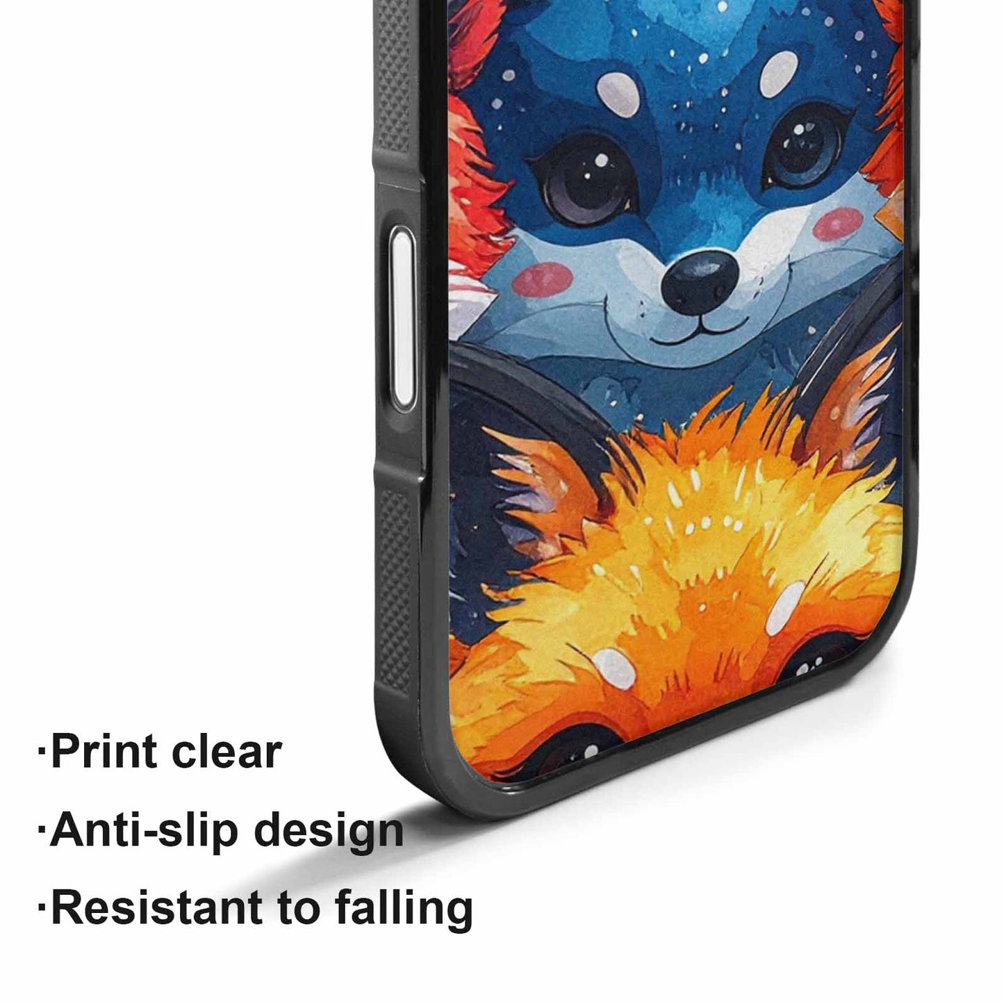 iPhone 17 Case — Watercolor Kawaii Fox Watercolor Abstract, Custom Phone Case