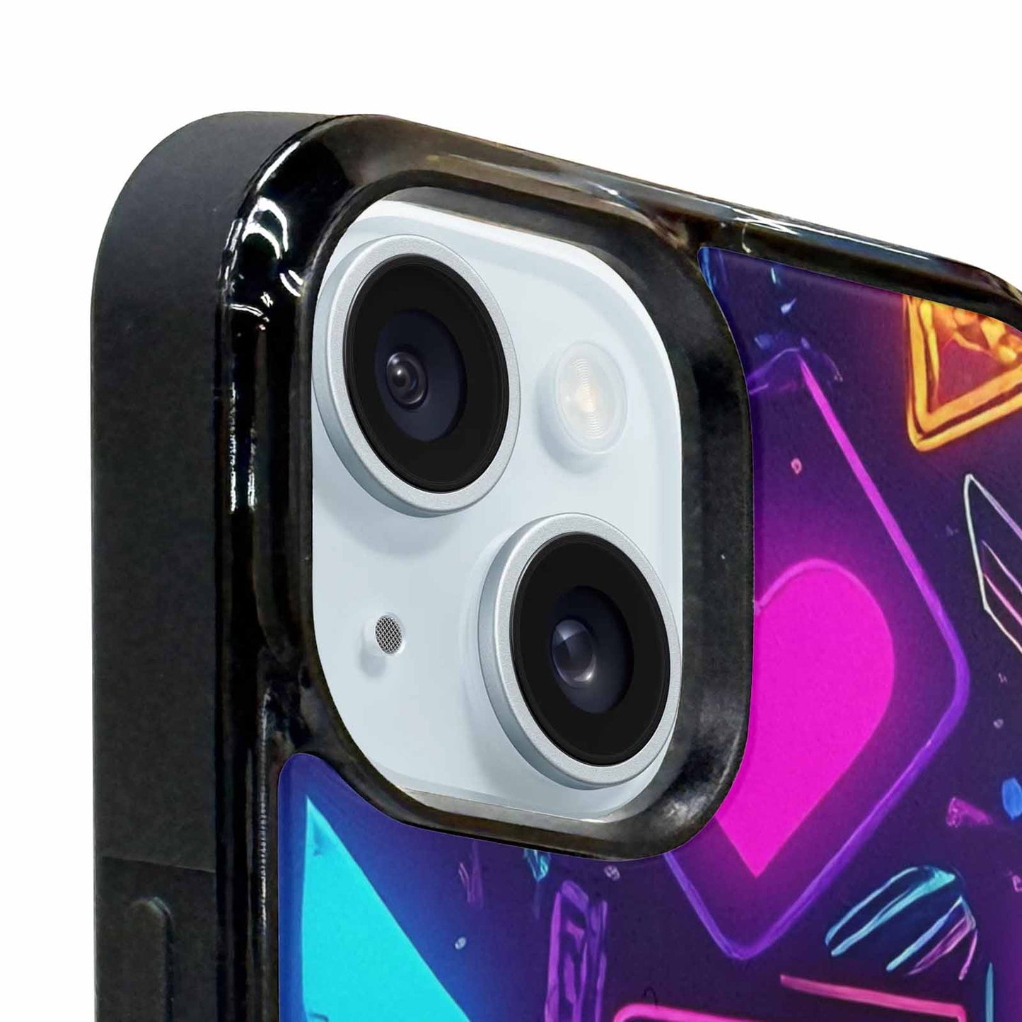 iPhone 15 Plus Case — 80s Retro Motif 80s Retro Motifs, Customized Protective Case
