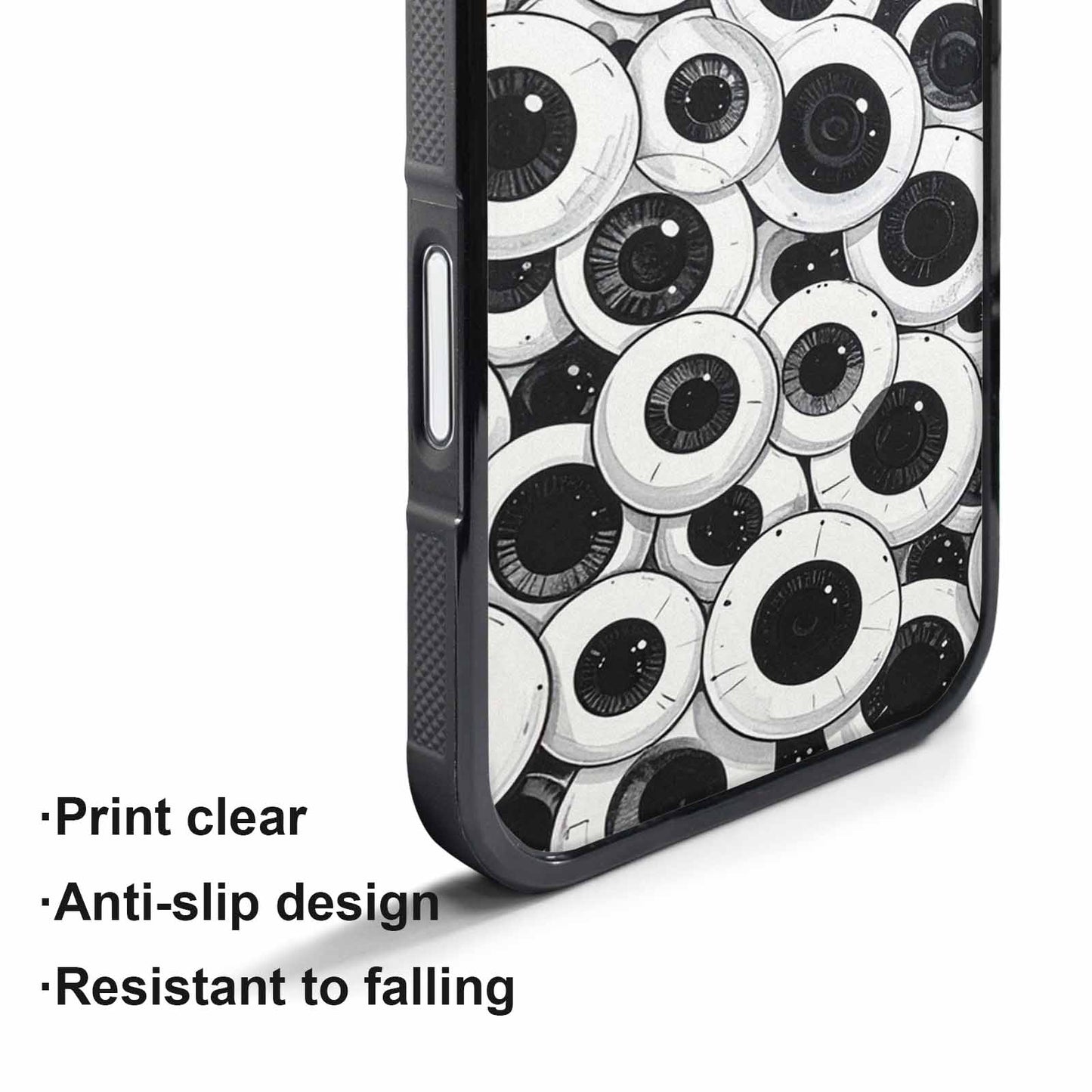 iPhone 17 Pro Case — Googly Cartoon Eyeballs Cartoon Cute, Custom Made Phone Cover