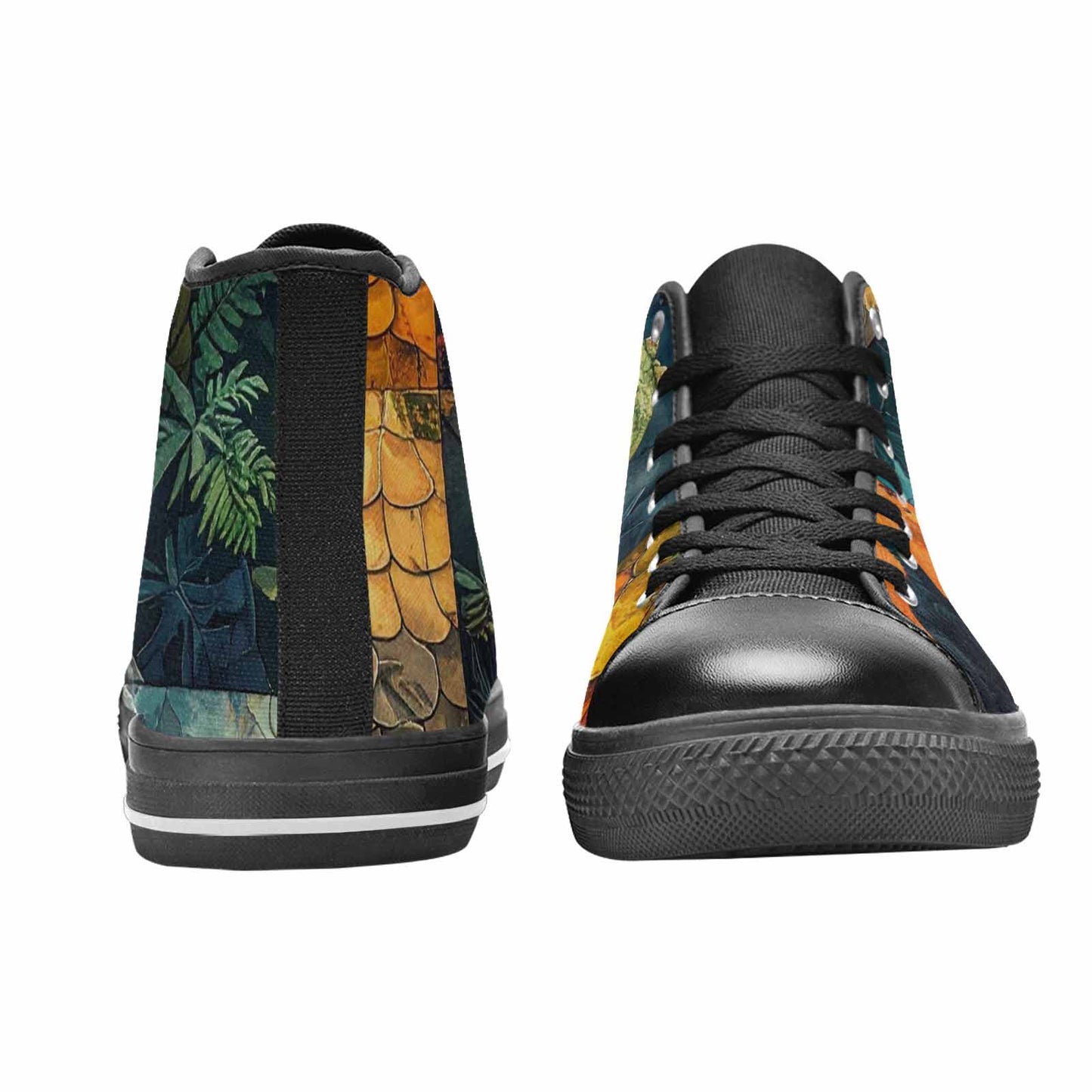 WOMEN'S Dinosaur Silhouette High Top Canvas Dreamcore Sneakers