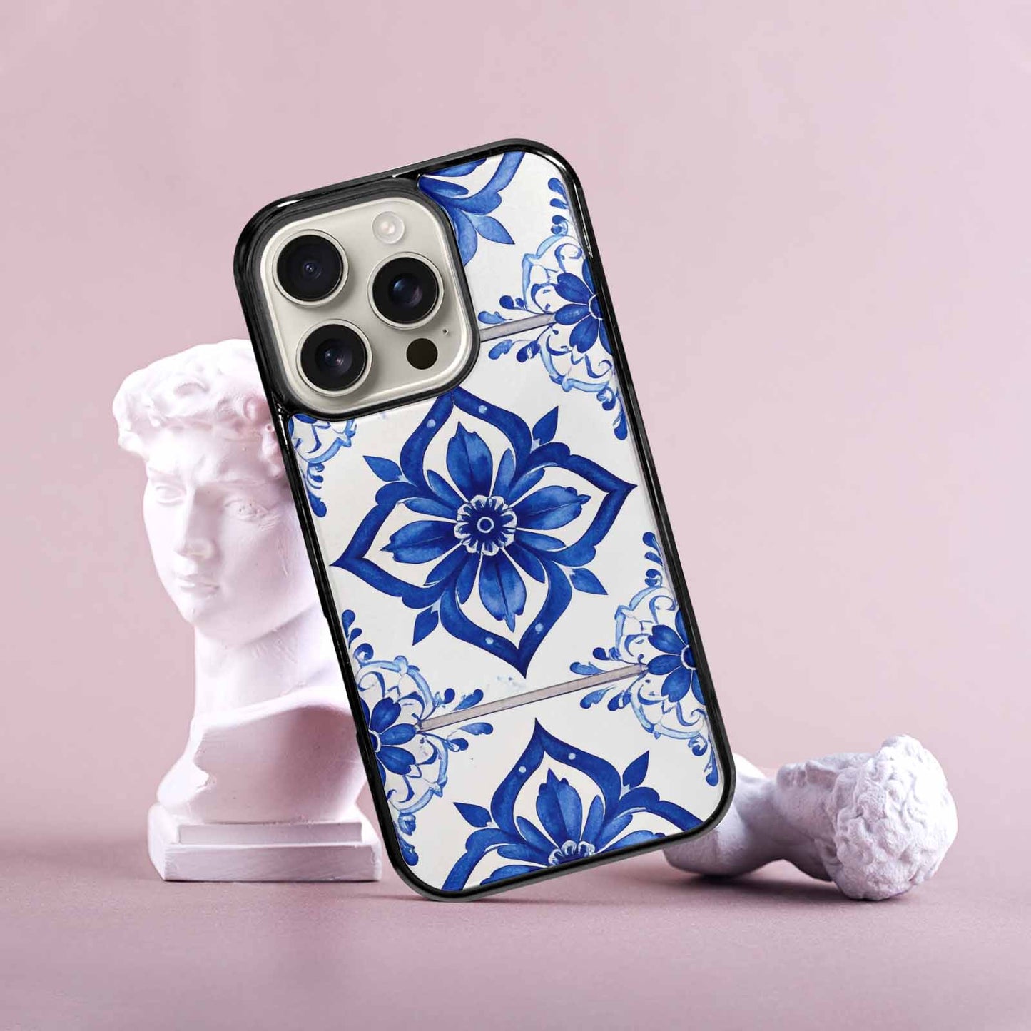 iPhone 16 Pro Case — Mexican Talavera Tile Pattern Floral Geometric, Custom Art Phone Cover