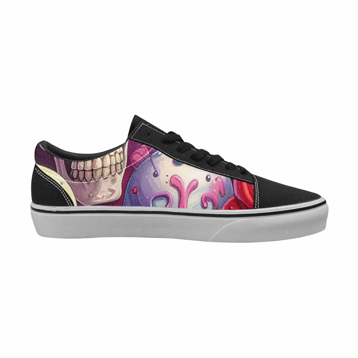 WOMEN'S Ice Cream Monsters  Lace-Up Canvas Dreamlike Custom Shoes