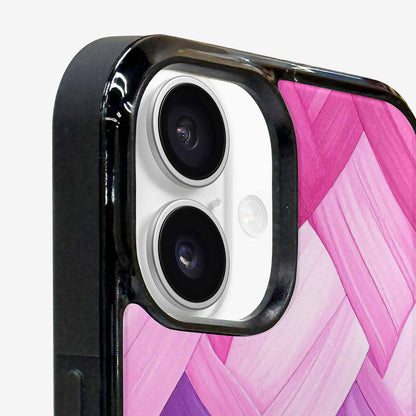 iPhone 16 Plus Case — Bisexual Flag Color Theme Small Rainbow, Custom Printed Phone Case