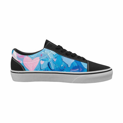 WOMEN'S Transgender Pride Flag Lace-Up Canvas Cottagecore Sneakers