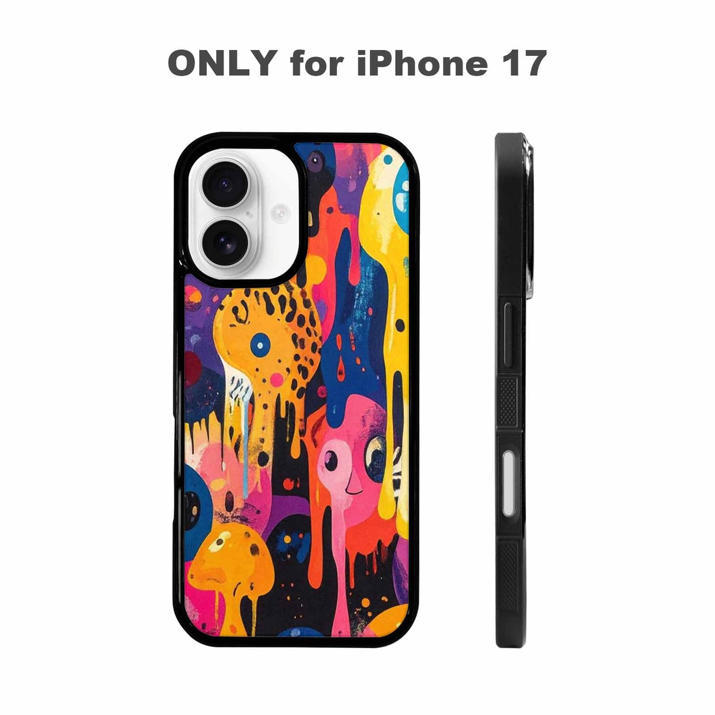 iPhone 17 Case — Melting Aliens Pattern Alien Scifi, Personalized Phone Case