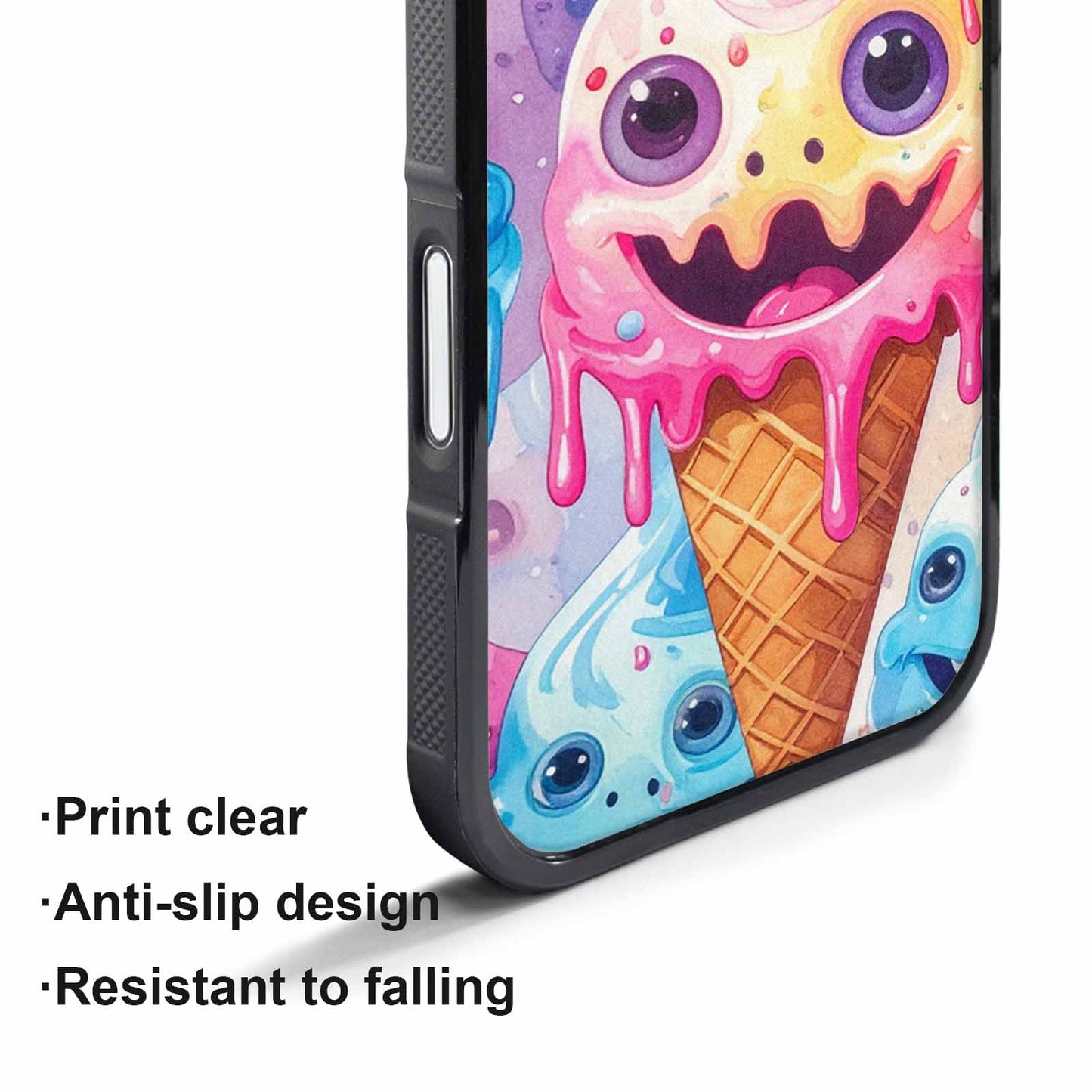 iPhone 17 Air Case — Melting Icecream Cone Monster Original Art, Custom Designed Case Cover