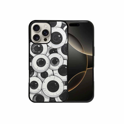 iPhone 16 Pro Max Case — Googly Cartoon Eyeballs Custom, Customized Protective Case