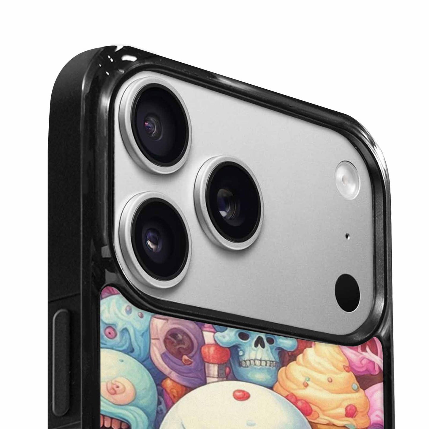 iPhone 17 Pro Case — Ice Cream Monsters Skullsmelti Gothic Skulls, Customized Protective Case