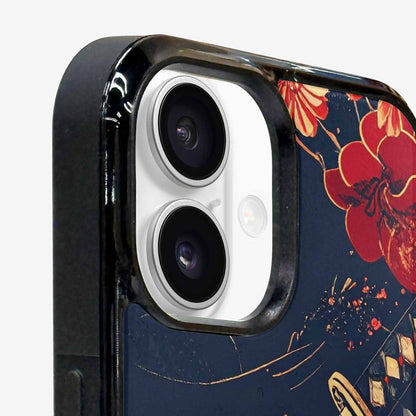 iPhone 16 Plus Case — Samurai Art Repeat Pattern, Custom Made Phone Cover