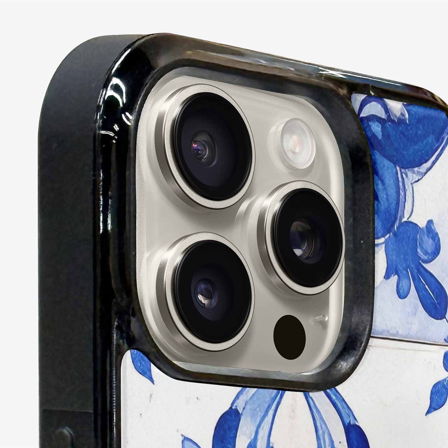 iPhone 15 Pro Max Case — Mexican Talavera Tile Pattern Floral Geometric, Custom Designed Case Cover