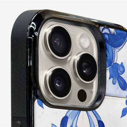iPhone 15 Pro Max Case — Mexican Talavera Tile Pattern Floral Geometric, Custom Designed Case Cover