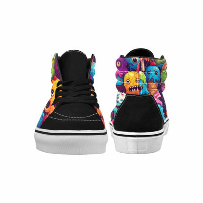 MEN'S Melting Ice Cream Monster High Top Canvas Dreamlike Shoes