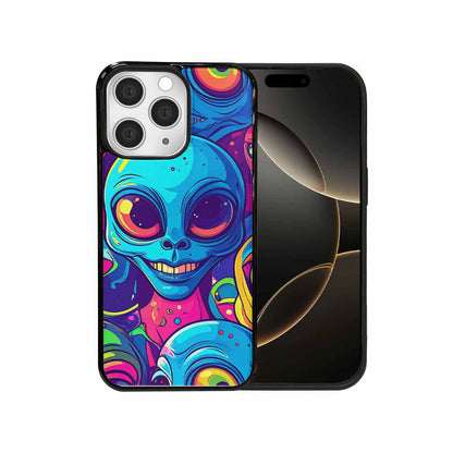 iPhone 15 Pro Max Case — Alien Ufo Cartoon, Custom Made Phone Cover