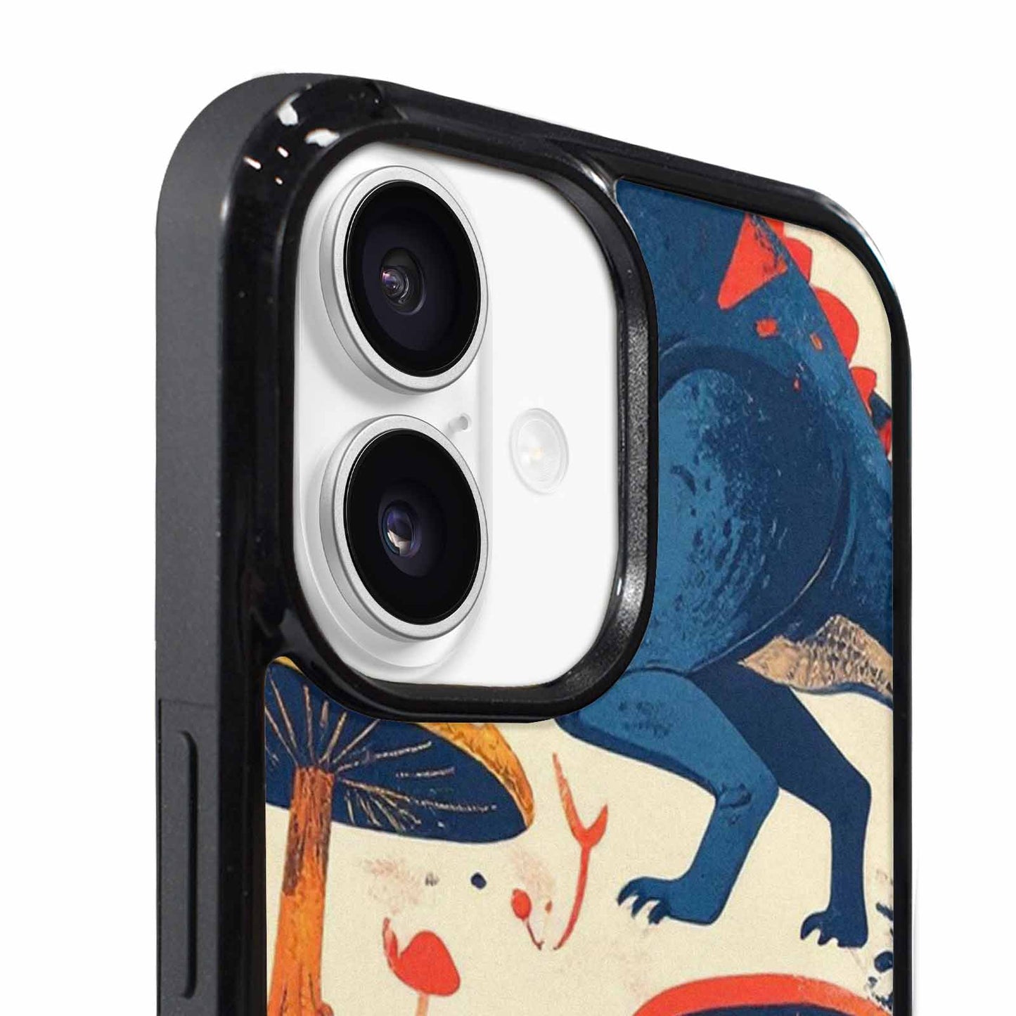 iPhone 17 Case — Vintage Dinosaurs Mushroom Retro Vintage, Personalized Phone Case