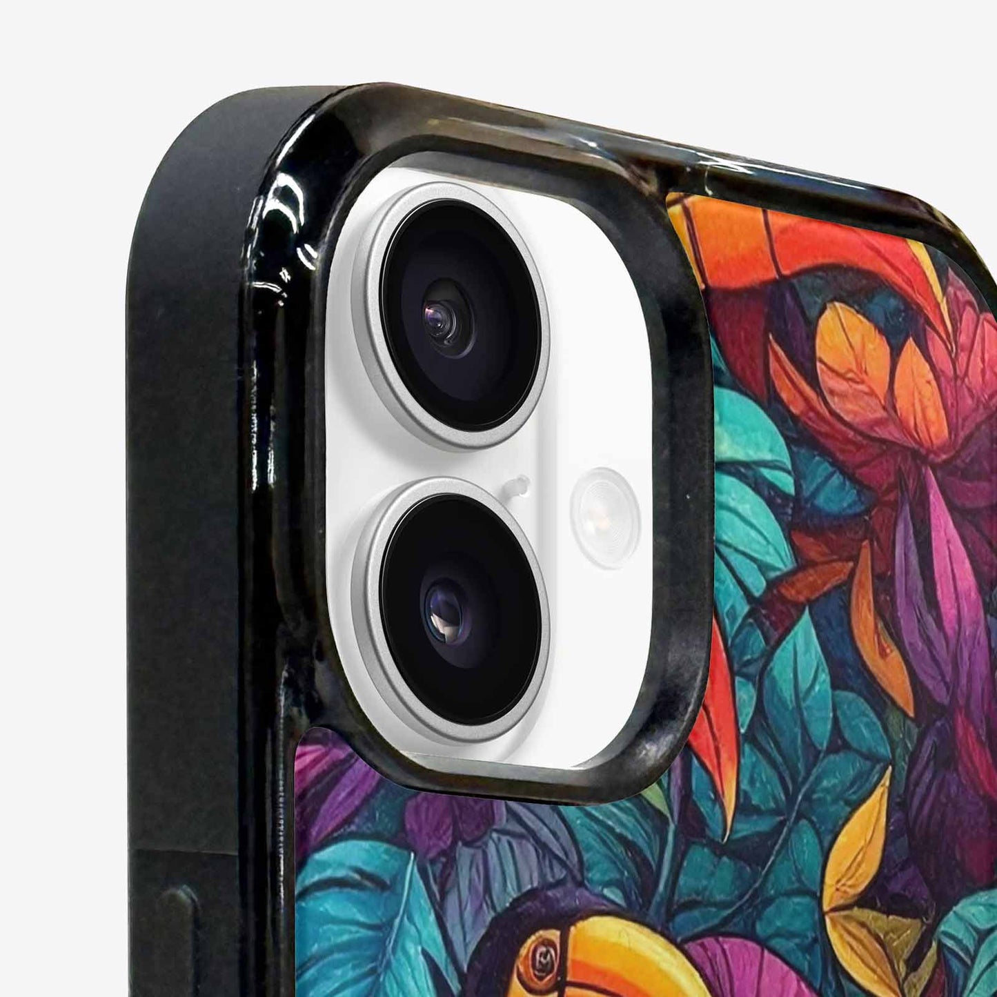 iPhone 16 Plus Case — Toucan Jungle Toucan Jungle Pattern Hundreds, Custom Designed Case Cover