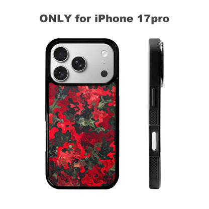 iPhone 17 Pro Case — Small Military Camouflage Blotch Pattern Camo, Custom Print Case Cover