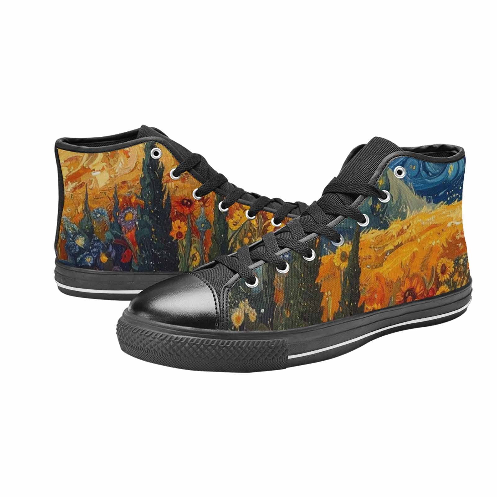 MEN'S Blend All Versions High Top Canvas Dark Academia Custom Sneakers