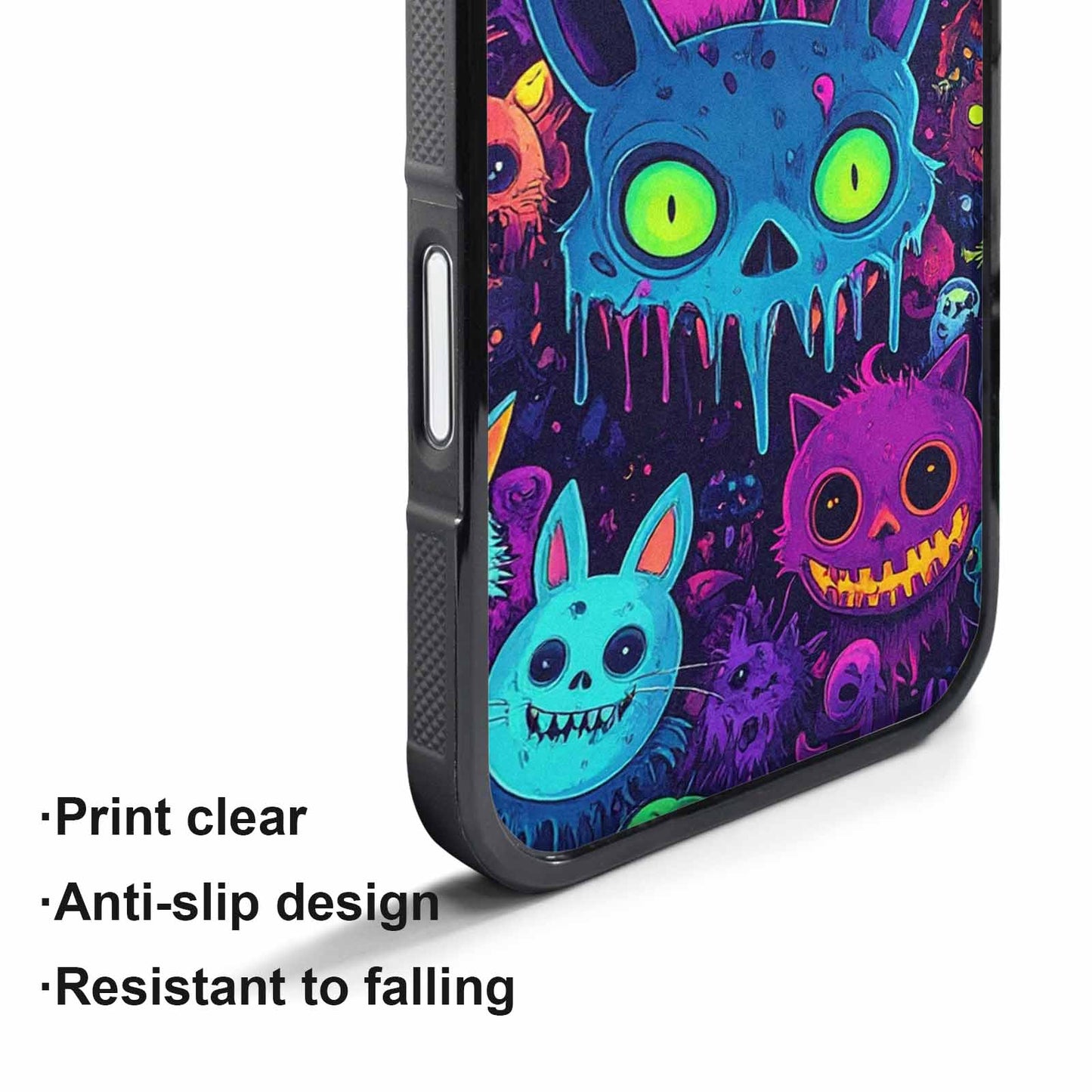 iPhone 17 Air Case — Mixed Toxic Glow Creature Pattern Cartoon, Custom Art Phone Cover