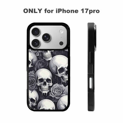 iPhone 17 Pro Case — Skull Dark Art Gothic Print Gothic, Custom Designed Case Cover