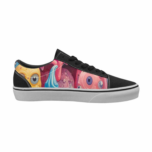 WOMEN'S Melting Ice Cream Monster Lace-Up Canvas Vivid Sneakers