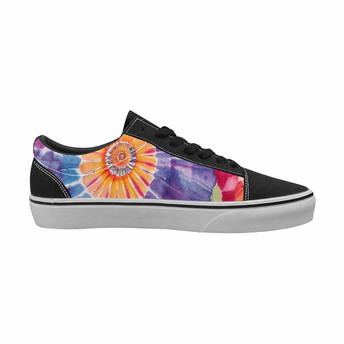 WOMEN'S Tie Lace-Up Canvas Vibrant Chaos Sneakers