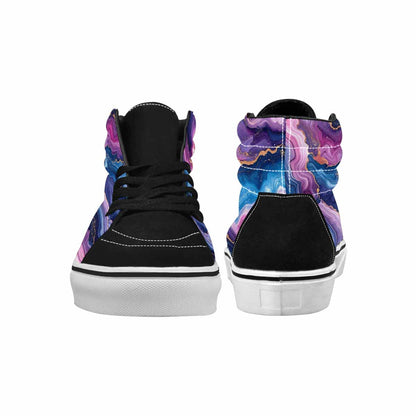 MEN'S Marble Galaxy High Top Canvas Grunge Sneakers