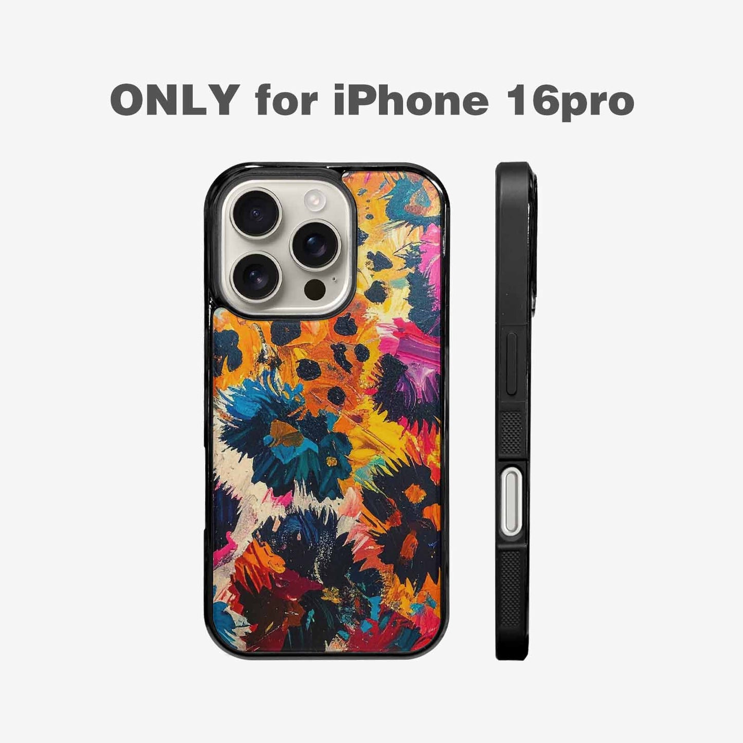 iPhone 16 Pro Case — Full Color Vibrant Animal Print Animal, Personalized Phone Case