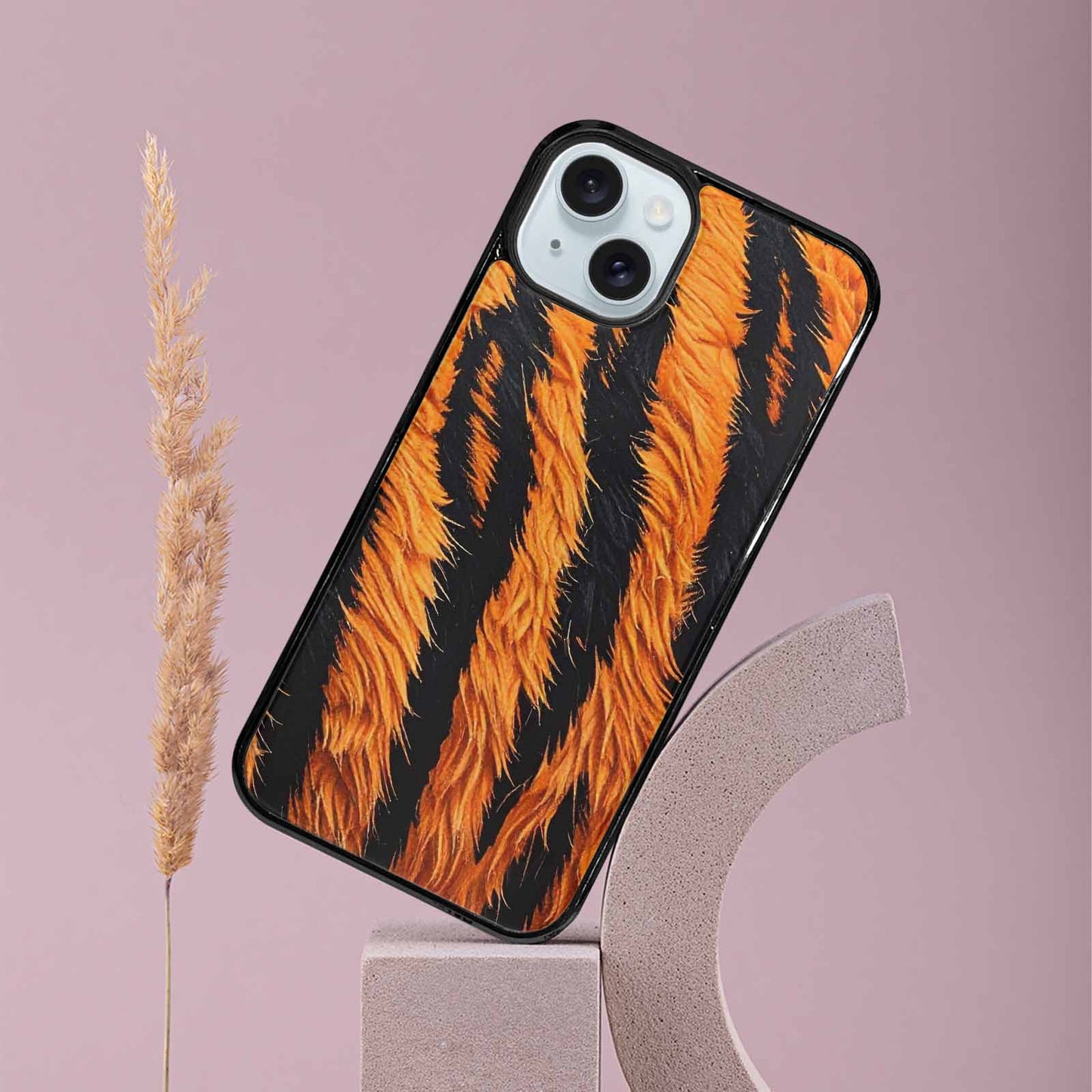 iPhone 15 Plus Case — Bold Tiger Stripe, Customized Protective Case