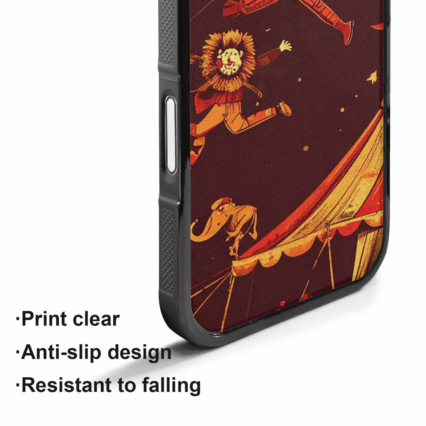 iPhone 17 Case — Vintage Circus Art Pattern Retro Vintage, Custom Printed Phone Case
