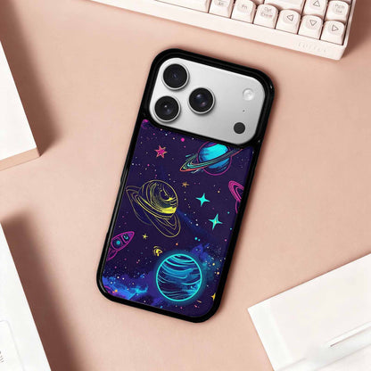 iPhone 17 Pro Case — Space Galaxy Astronaut Pattern Planets Galaxy, Custom Designed Case Cover