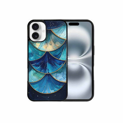 iPhone 16 Plus Case — Mermaid Scale Art Pattern, Original Design Phone Case