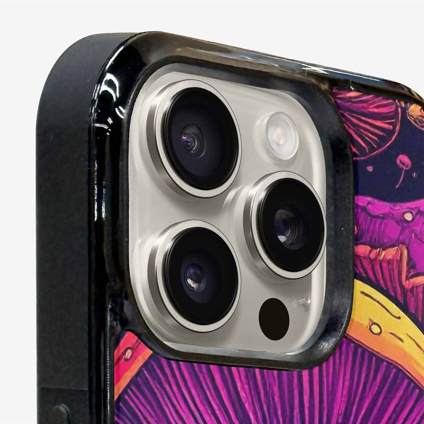 iPhone 16 Pro Case — Psychedelic Mushroom Custom Personalized Phone Cover, Custom Print Case Cover