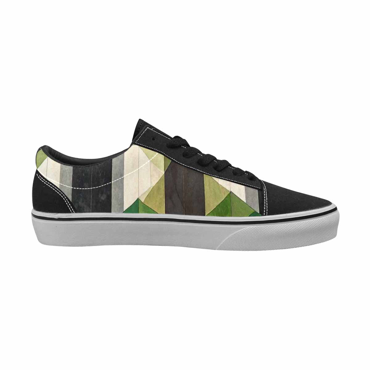 MEN'S Aromantic Flag Color Canvas Lace-Up Dreamcore Sneakers