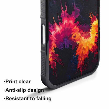 iPhone 17 Pro Case — Tie Dye Dark Art Seamless Tie, Original Design Phone Case
