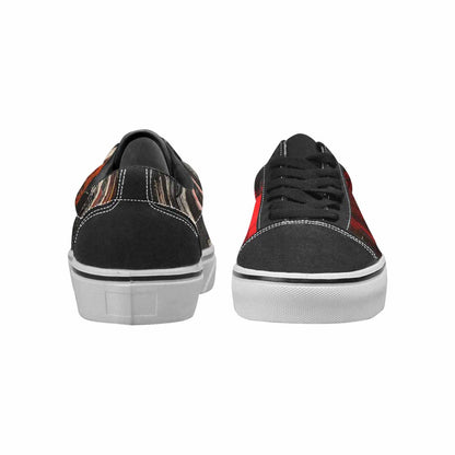 WOMEN'S Liminal Space Fragment Lace-Up Canvas Kaleidoscope Custom Sneakers