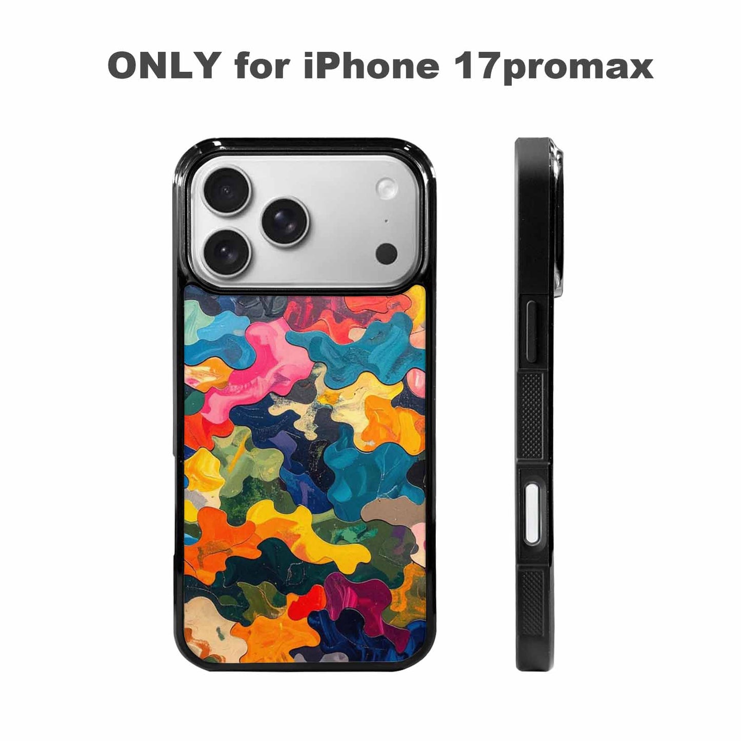 iPhone 17 Pro Max Case — Camo Patches Full Color Camo, Custom Designed Case Cover