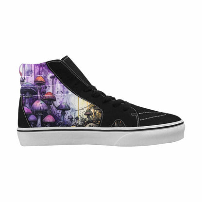 MEN'S Rainbow Drip Mushrooms High Top Canvas Vivid Sneakers
