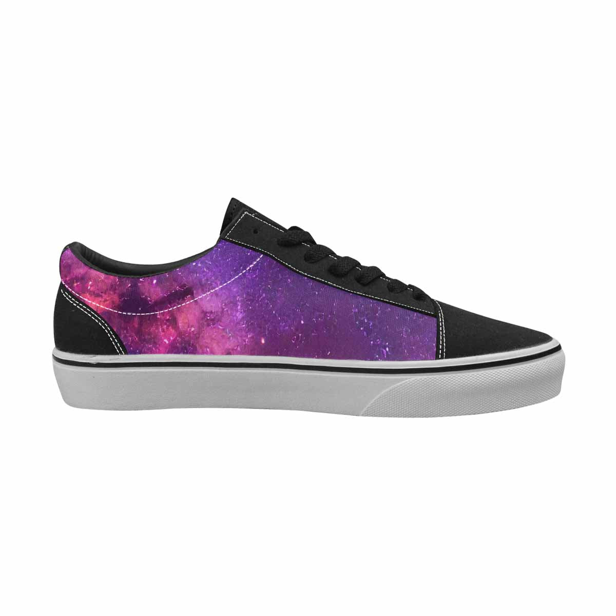 WOMEN'S Galaxy Nebula Galaxy Nebula Lace-Up Canvas Wallpaper Art Custom Sneakers