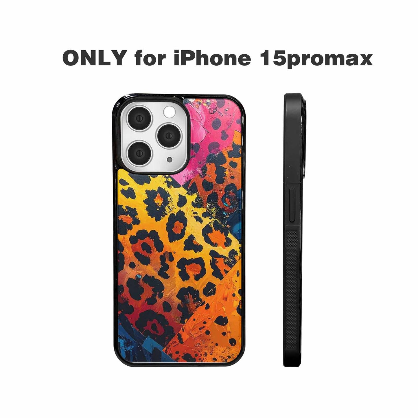 iPhone 15 Pro Max Case — Full Color Vibrant Animal Print Animal, Personalized Phone Case