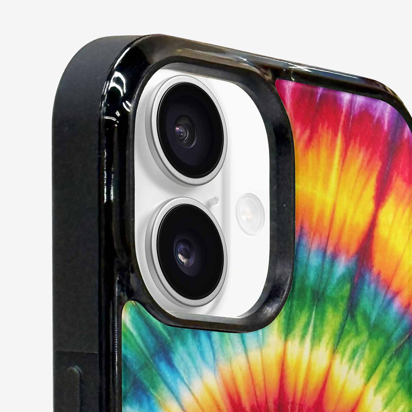 iPhone 16 Plus Case — Rainbow Spiral Tie Dye Alt, Custom Phone Case