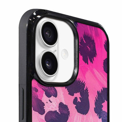 iPhone 17 Case — Leopard Neon Pink Teal Airbrush Animal, Custom Made Phone Cover