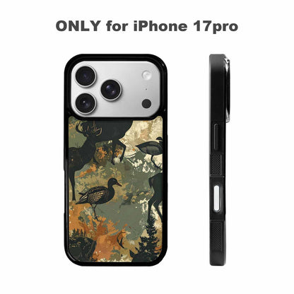 iPhone 17 Pro Case — Hunting Camouflage Pattern With Deer Camo, Customized Protective Case